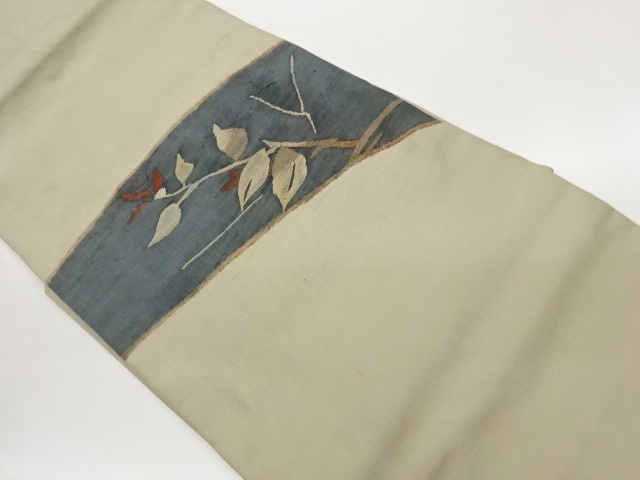 JAPANESE NAGOYA OBI / WOVEN WAVY STRIPE